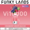 Elf Bar Slovenija - ELFBAR Funky Lands Vi10000 vape za enkratno uporabo brusnični grozdni duo led H4T0F393