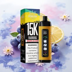 Al Fakher 15k Ice Adjust Clouds Disposable Naprava Borovnica Limonada 33.1x33.1x121.2mm 850mAh 22ml 5mg/ml Mesh Coil Type-C LED