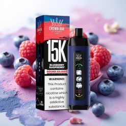 Al Fakher 15k Ice Adjust Clouds Disposable Naprava Borovnica Malina 850mAh 22ml 5mg/ml Type-C Mesh Coil LED