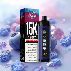 Al Fakher 15k Ice Adjust Clouds Disposable Naprava Borovnica Žvečilna Guma 850mAh 22ml 5mg/ml Tip-C Mrežna Tuljava LED