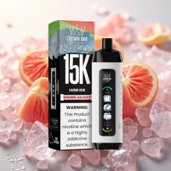 Al Fakher 15k Ice Adjust Clouds Disposable Naprava Lush Ice (33.1x33.1x121.2mm, 850mAh, 22ml, 5mg/ml, Type-C)