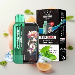 Al Fakher Crown Bar Ultra 25K Enkratna Vapa 22ml 50mg/ml Mehanski Coil Gumi Meta