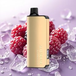 Alibarbar Ingot 9000 Puffs 22ml 2350mAh LED Črni Jagodi Led Disposable Vape