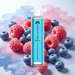 Hayati Pro Max 4000 Puffs Disposable Vape Modra Kisla Malina 28×28×120mm 1400mAh