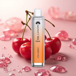 Hayati Pro Max 4000 Puffs Disposable Vape Češnjeve Kole 28×28×120mm 1400mAh 2ml/10ml