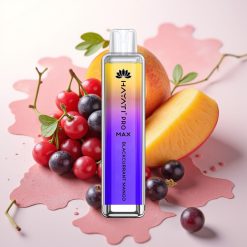 Hayati Pro Max 4000 Puffs Disposable Vape Črni ribez manga 28×28×120mm 2ml/10ml 1400mAh