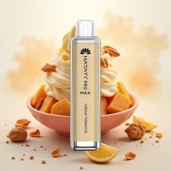 Hayati Pro Max 4000 Puffs Ponovno Polnljiva Dispozabilna Vap Kremski Tobak