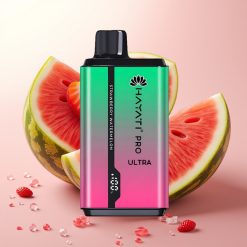 Hayati Pro Ultra 15000 Puffov Dispozabilna Vapa Jagoda Lubenica 2×12ml 2% 850mAh