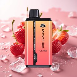 Hayati Pro Ultra 15000 Puffs 850mAh 2×12ml 2% 49 Arom Jagoda Brusnica Češnja Češnja Led