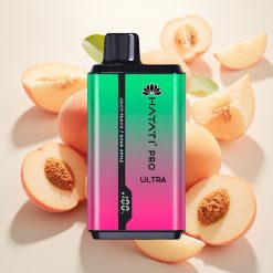 Hayati Pro Ultra 15000 Puffs Dispozabilna Vapa Kislo Jabolko Sočna Breskev 850mAh 2×12ml 2% 49 Okusov