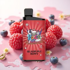 IGET Bar 3500 Puffs Disposable Vape Štirje Jagodi, 1400 mAh, 1.2 Ohm Mesh Coil