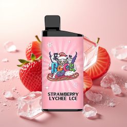 IGET Bar 3500 Puffs Enkratna Vapa Jagoda Liči Led PC+ALU 1400 mAh 1.2 Ohm Mesh