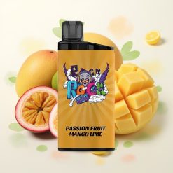 IGET Bar 3500 Puffs Enkratna Vapa Pasijonca Mango Limeta 41.3x21.3x94.5mm 1.2 Ohm Mesh Coil 1400 mAh PC+ALU 78g