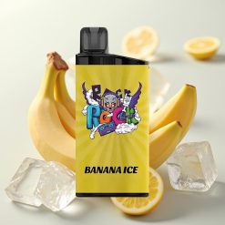 IGET Bar 3500 Puffs Enkratna Vape Banan Led 41.3x21.3x94.5mm 1.2 Ohm Mesh Coil 1400 mAh PC+ALU 78g