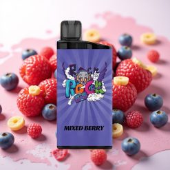 IGET Bar 3500 Puffs Mehkozgojena Elektronska Cigareta Mešane Jagode 1.2 Ohm Mesh Coil 1400 mAh