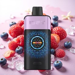 IGET ONE 12000 Puffs Disposable Vape Mešane Jagode Led PCTG+ALU+PC 2700mAh 0.6ohm Dual Mesh