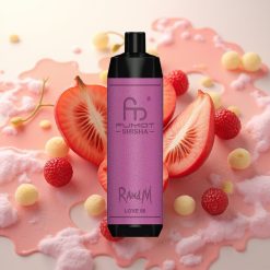 RandM Fumot Shisha 10000 Puffs LED Tipka 18ml 850mAh 0.6ohm Type-C Ljubezen 66