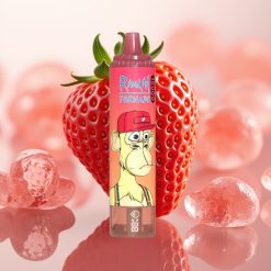 RandM Fumot Tornado 15000 Puffs 25ml 850mAh LCD Tip-C Mehanski coil Jagoda Red Bull