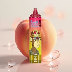 RandM Fumot Tornado 15000 Puffs Ledena Breskev 25ml 850mAh Mesh LCD Type-C