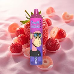 RandM Fumot Tornado 15000 Pufov Disposable Vape Jagoda Grozdje 25ml 850mAh Mesh Coil LCD