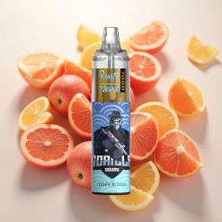 RandM Fumot Tornado 7000 Puffs 14ML 850MAH Tipka-C RGB Mesh Zrak-Nastavljiv Tiger Kri Disposable Vape