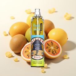 RandM Fumot Tornado 7000 Pufi 14ML E-tekočina 850MAH Mesh Coil Type-C RGB Kiwi Pasijonka Guava