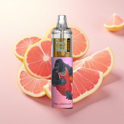 RandM Fumot Tornado 7000 Pufi Disposable Vape Roza Limonada 14ML Mesh Coil Type-C RGB