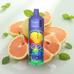 RandM Tornado 9000 Puffs 18 mL 850 mAh RGB Display Mrežna Tuljava Hladna Meta