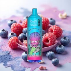 RandM Tornado 9000 Puffs 850 mAh 18 mL Mesh Coil RGB Display Borovnica Malina