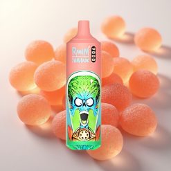 RandM Tornado 9000 Puffs 850 mAh Polnilna 18 mL Mesh Coil RGB Želejasti Medved