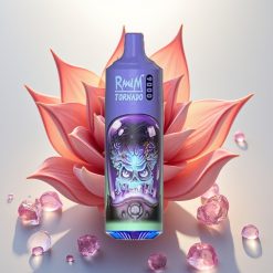 RandM Tornado 9000 Puffs 850 mAh Polnilna 18 mL Mrežna Tuljava RGB Display Aloja Grozdje