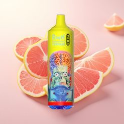 RandM Tornado 9000 Puffs 850 mAh Polnljivo 18 mL Mrežasta Tuljava RGB Rožnati Limonin Sok