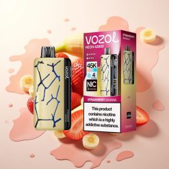 Vozol Neon 45K 45000 Puffov Disposable Vape Jagoda Banana 4 Ice 3 Airflow 800mAh