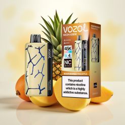 Vozol Neon 45K 45000 Puffs Disposable Vape Kislo Mango Ananas Nastavljivi Led 4 Načini Nastavljiv Pretočni Zrak 3 Načini 800mAh 20ml