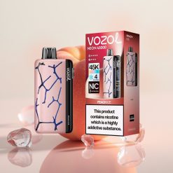 Vozol Neon 45K 45000 Pufi Enkratna Vapa Breskvni Led 800mAh 20ml 50mg Mesh