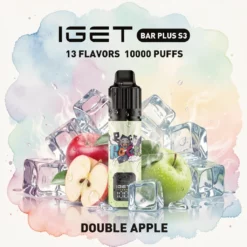 IGET Bar Plus S3 10000 Komplet Dvojno jabolko