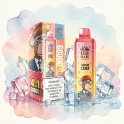 Bang Blaze 60K 4v1 vape za enkratno uporabo - 60.000 vpihov, 40ml, LED zaslon