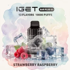 IGET Bar Plus S3 10000 Pod jagoda in malina